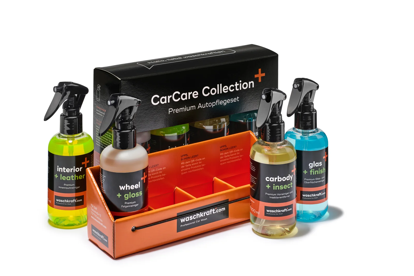 waschkraft+® CarCare Collection Set mit vier 200-ml-Produkten